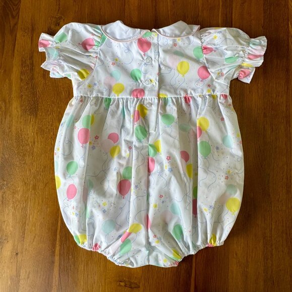 THE BEAUFORT BONNET COMPANY Balloons Romper Girls 2T 2 NEW Holly Day Bubble NWT - Picture 2 of 10